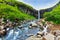 Waterfall Svartifoss in Skaftafell