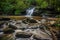 Waterfall in Table Rock State Park near Greenville South Carolina