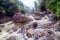 Waterfall Tien Sa falls in Sapa Vietnam