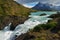 Waterfall in the Torres del Paine