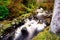 Waterfall Trail at Glenariff Forest Park, County Antrim. Hiking in Northern Ireland