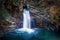 Waterfall of Trevi, Italy. Waterfall