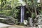 Waterfall in tripcal garden Monte Madeira