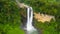 Waterfall in a tropical forest.