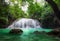 Waterfall in tropical forest