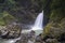 Waterfall in a tropical garden