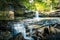 Waterfall in the tropical rain forest