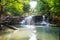 Waterfall tropical rainforest beautiful natural