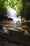 Waterfall in tropical rainforestâ€™s and jungles making habitat and survival areas for native plants and animals