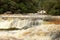 Waterfall with two falls in the forest