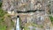 Waterfall at the Urubamba river near Machu Picchu in Peru