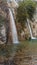 Waterfall Valanaris in Ntrafi, Penteli, Attica, Greece