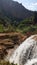 A waterfall in the valley