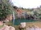 Waterfall of Vigario in the village of Alte in Algarve region, Portugal