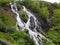 Waterfall in the village of Toques, in the Sierra de Careon, Mellid, La Coruña, Galicia, Spain, Europe