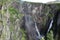 Waterfall Voringfossen - the fourth highest peak in Norway