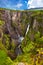 Waterfall Voringfossen in Hardanger Norway