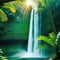 waterfall water nature forest river landscape stream