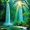 waterfall water nature forest river landscape stream