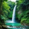 waterfall water nature forest river stream landscape green