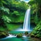 waterfall water nature forest river stream landscape green