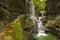 Waterfall in Watkins Glen Gorge in New York state, USA