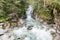 Waterfall in Weisspriachtal in Lungau, Austria