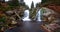 Waterfall on White Smeda, waterfall on Bila Smeda in Jizera Mountains Czech Republic