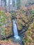 Waterfall Wilczki in the mountains - in Poland near Mount Sneznik