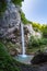 Waterfall Wildensteiner Wasserfall on mountain Hochobir in Gallicia, Carinthia, Austria