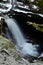 Waterfall in Winter - A view of the Falls of Bruar in Perthshire