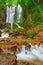 Waterfall in the woods in countryside Macedonia