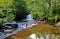 Waterfalls along mountain srteam, Afon Cwm Llan, Snowdon