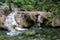 Waterfalls and cascades in forest