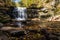 Waterfalls in the Fall in Pocono Mountains of Pennsylvania, USA