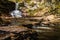 Waterfalls in the Fall in Pocono Mountains of Pennsylvania, USA