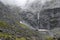 Waterfalls in Fiordland National Park.