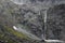 Waterfalls in Fiordland National Park.