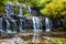 The waterfalls among the forest