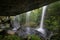 Waterfalls with a forest in the background, Brisbane Water National Park, Central Coast, Australia