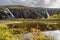 Waterfalls at Ingleton Granite Quarries