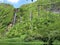 Waterfalls at Lagoa dos Patos on Flores island, The Azores