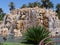 Waterfalls in a landscaped garden