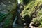 waterfalls in the mountainous area of the gran sasso d'italia abruzzo