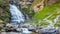 Waterfalls next to the trekking trails in the Ordesa y Monte Perdido National Park