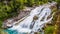 Waterfalls next to the trekking trails in the Ordesa y Monte Perdido National Park