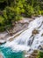 Waterfalls next to the trekking trails in the Ordesa y Monte Perdido National Park