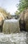 Waterfalls portion at irrigation canal, Spain