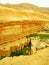 Waterfalls. Rocky desert south of Tunisia