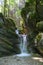 Waterfalls at Seven Ladders Canyon in Romania